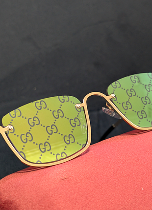 Gucci gg1278s 001 сонцезахисні окуляри золотисті з комплектом + подарунок