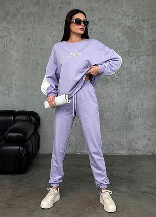 Спортивный костюм женский forstime 191968 l-xl сиреневый (2200005072592)