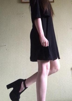 Сукня чорна міді river island
