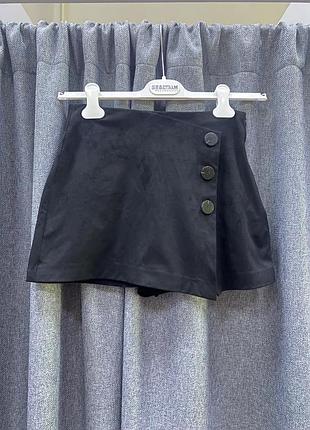 Шорты юбка под замш zara xs