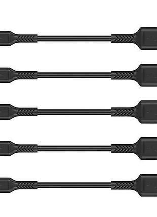 Зарядный кабель для iphone 0,1 м, короткий, комплект из 5 штук, usb a — lightning кабель, 10 см