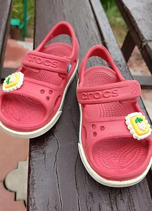 Crocsы для девочки с6, по точкам 12.5 см