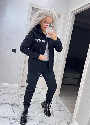 Женский летний костюм "top style" чорного кольору купить недорого размер 42