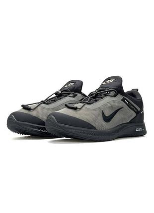 Легкі чоловічі кросівки nike air running olive grey, сітка, літо, весна, осінь, для бігу