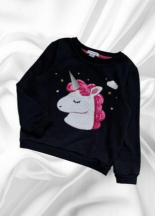Утеплений світшот з паєтками primark на дівчинку 6/7 років