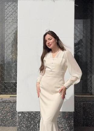 Платье женское креп-дайвинг, ситка стрейчева щильна 36 38 40 42 44 46 48 50 52 54 56 58 60 62 64 66 68 70 размера | 60