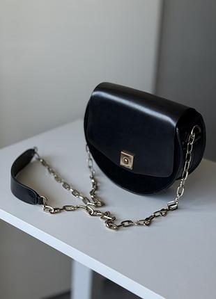 Сумка zara жіноча з ланцюжком кросбоді розпродаж сумок