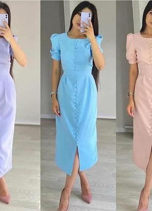 Сукня жіноча креп-дайвінг 36 38 40 42 44 46 48 50 52 54 56 58 60 62 64 66 68 70 розміри | 60