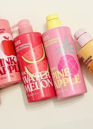 Лосьйон для тіла victoria’s secret pink, coconut, watermelon, pink apple, pineapple rich honey,