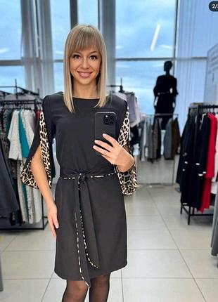Платье женское креп-дайвинг, принтова тканина 36 38 40 42 44 46 48 50 52 54 56 58 60 62 64 66 68 70 размера | 42