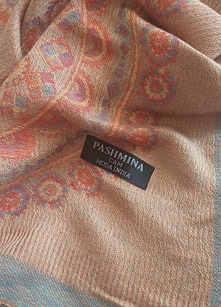 Палантин великий шарф  в пастельних тонах pashmina