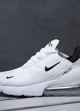 Кроссовки nike air max 270 white кроссовки найк аир макс 270 белые мужские женские унисекс