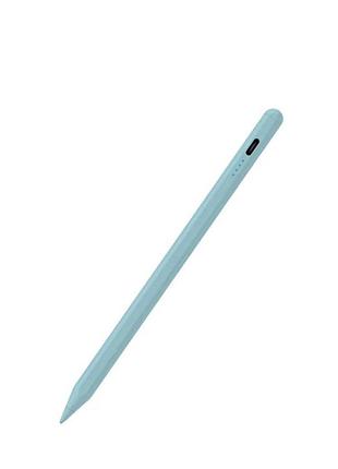 Стилус universal stylus pen голубой - для ipad iphone android windows, аккумулятор, usb зарядка 3