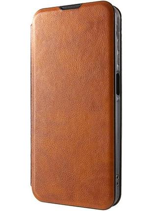 Чехол-книга belora wallet для motorola moto g24 с отделением для карт brown