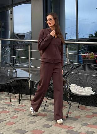 Костюм двойка в стиле zara на флисе