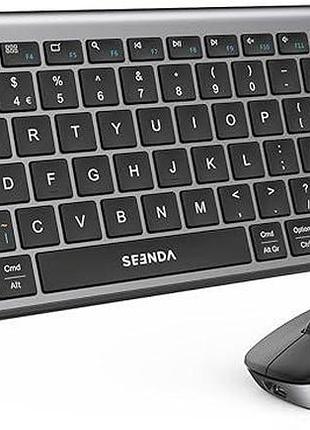 Беспроводная клавиатура и мышь seenda bluetooth coe401, комплект перезаряжаемой клавиатуры и мыши