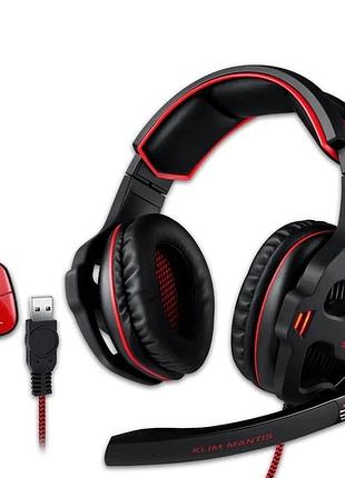 Наушники klim mantis micro casque gamer usb 7.1
