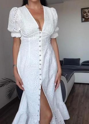 Платье женское прошва 36 38 40 42 44 46 48 50 52 54 56 58 60 62 64 66 68 70 размера | 64