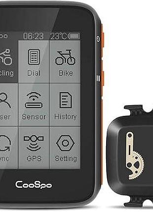 Coospo bundle gps велокомп’ютер bc200 + датчик каденсу bk467 (bluetooth / ant+)