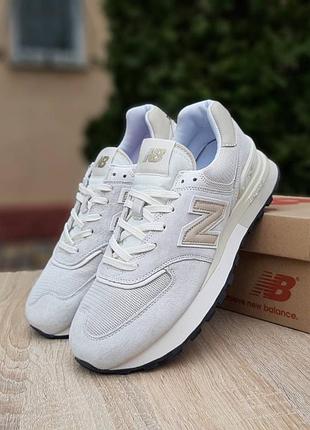 Мужские качественные и стильные кроссовки new balance 574 legacy beige бежевые