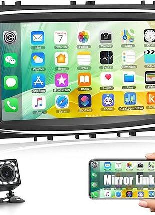 Android car radio для ford focus с gps camecho 7-дюймовый емкостный сенсорный экран