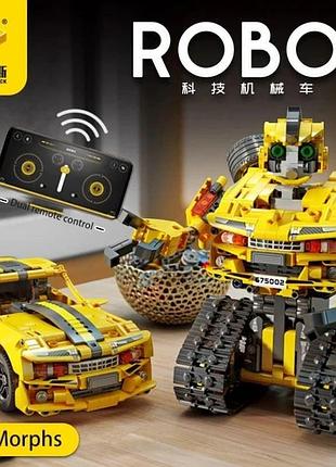 Конструктор panlos brick трансформер на радиоуправлении bumblebee
