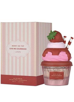 Парфюмированная вода женская lattafa perfumes berry on top, 75 мл