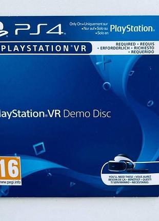 Playstation vr demo disc, б/у, русская версия - диск для playstation 4