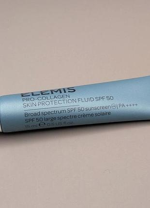 Conцезащитный флюид для лица elemis pro-collagen skin protection fluid spf50 15 ml