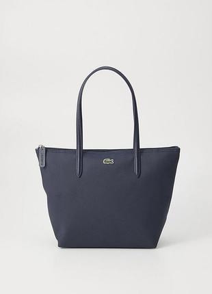 Сумка lacoste темно-синя з поліестеру