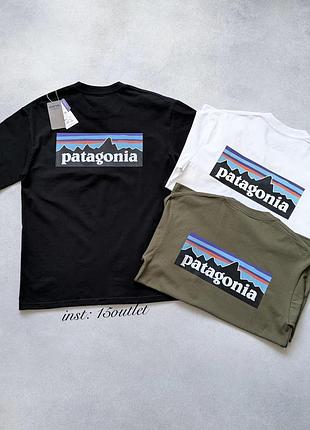 Футболка patagonia mens p-6 logo responsibili мужская футболка патагония