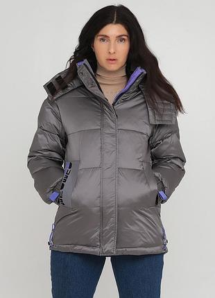 Куртка зимняя женская sobello 7751*60 серый размер 46