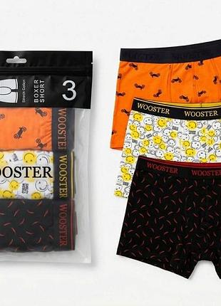 Трусы wooster 194968*00 (3шт)w-084w-085w-096 мужск. цветной xl (194 968)