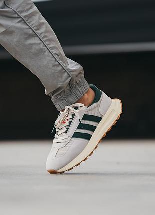 Мужские кроссовки adidas retropy e5 beige green 40-45