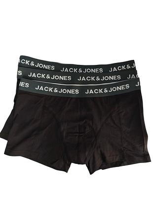 Труси чоловічі боксери jack & jones 194279*10 комплект 3 шт чорний розмір 3xl (194 279)