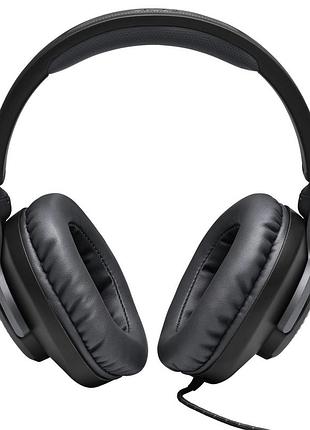 Игровая проводная гарнитура jbl quantum 100 с микрофоном на штанге