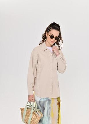 (190 129) сорочка veto jeans vt2595*65 жіночк. бежевий s