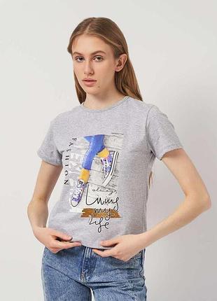 Футболка frekans 73-2014*60 женск. серый s (186 546)
