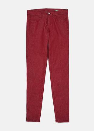 Брюки benetton 4y1wdp75f*21 женск. бордо 27 (158 946)