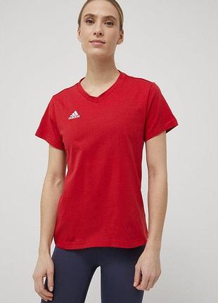 Футболка adidas hc0441 женск. красный m (193 801)