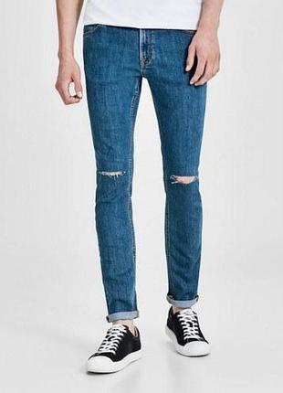 (149 600) джинсы jack & jones 12134688*50 мужск. синий 34/36