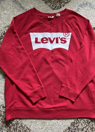 Червоний світшот levi’s