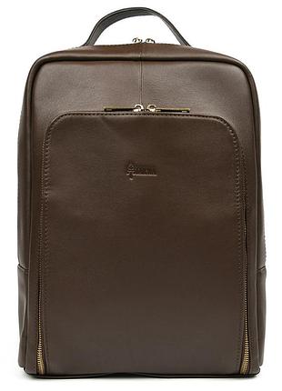 Деловой кожаный рюкзак для ноутбука 14" gc-1239-4lx tarwa nai