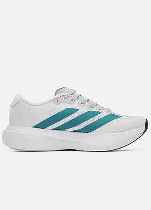 Белые мужские кроссовки adidas adizero evo sl white green x адидас 42