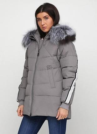 (146 029) куртка grace sg2018317*60 женск. серый m