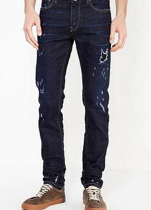 (158 876) джинсы benetton 4dh457988*51 мужск. темно/синий 30