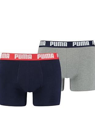 (193 809) трусы puma 521015001-036 (2:1) мужск. серо/темно/синий m
