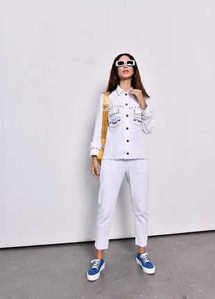 Брюки veto jeans vt2340*01 женск. белый s (189 181)
