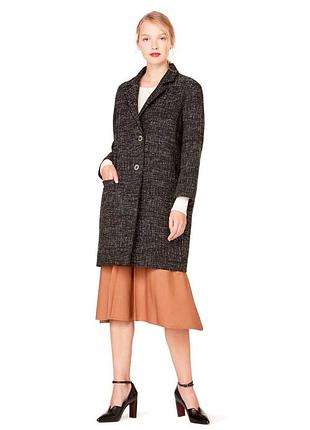 (158 786) пальто benetton 2rb55k1n3*16 женск. черно/белый 38