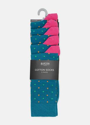 (188 033) шкарпетки burton 00-3031*50 (5 шт.) чоловічий віск. синій 39/42